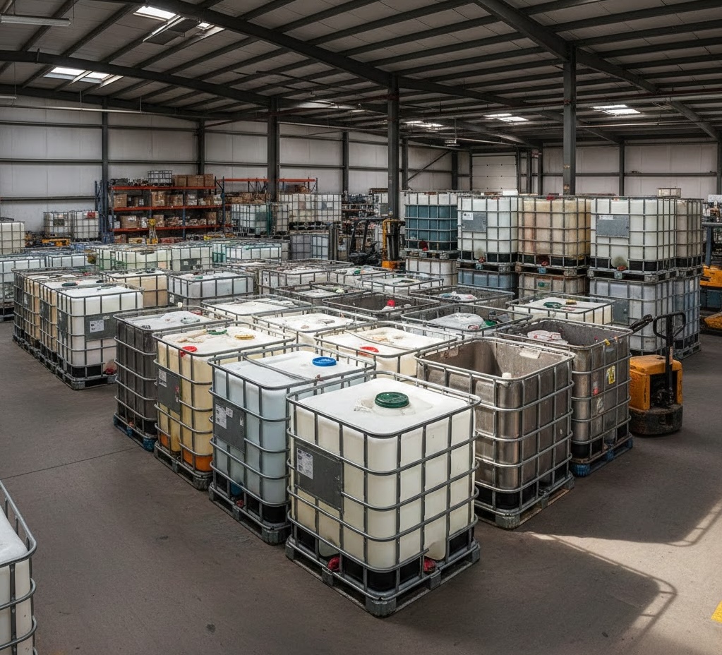 IBC tank warehouse